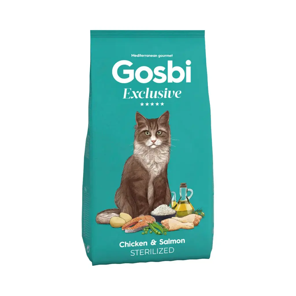 [71890] Gosbi Exclusive Cat Chicken & Salmon Sterilized (6 kg)