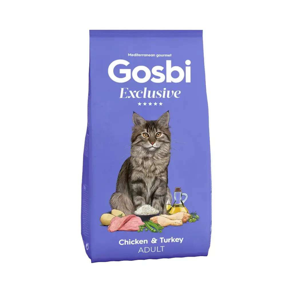 Gosbi Exclusive Cat Chicken & Turkey Adult (1,5 kg)