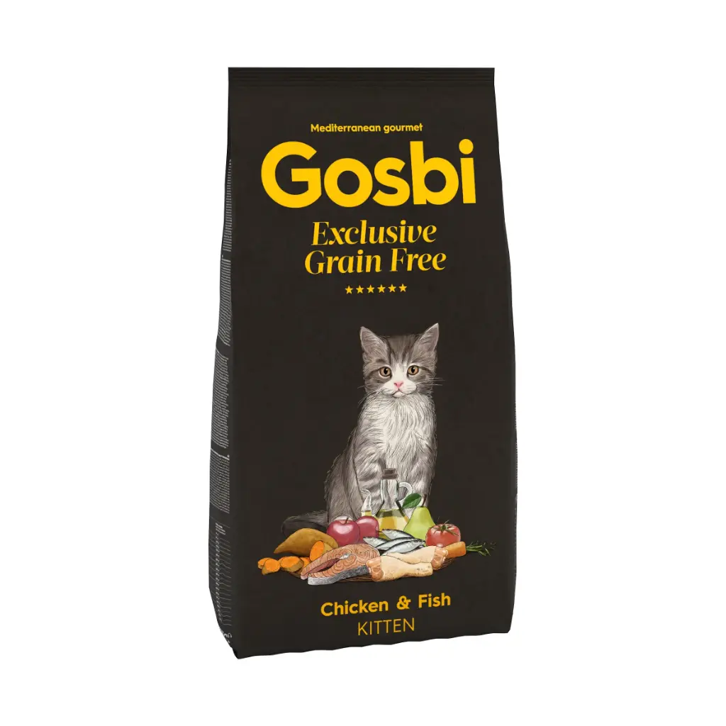 [71595] Gosbi Exclusive Grain Free Chicken & Fish Kitten (2 kg)