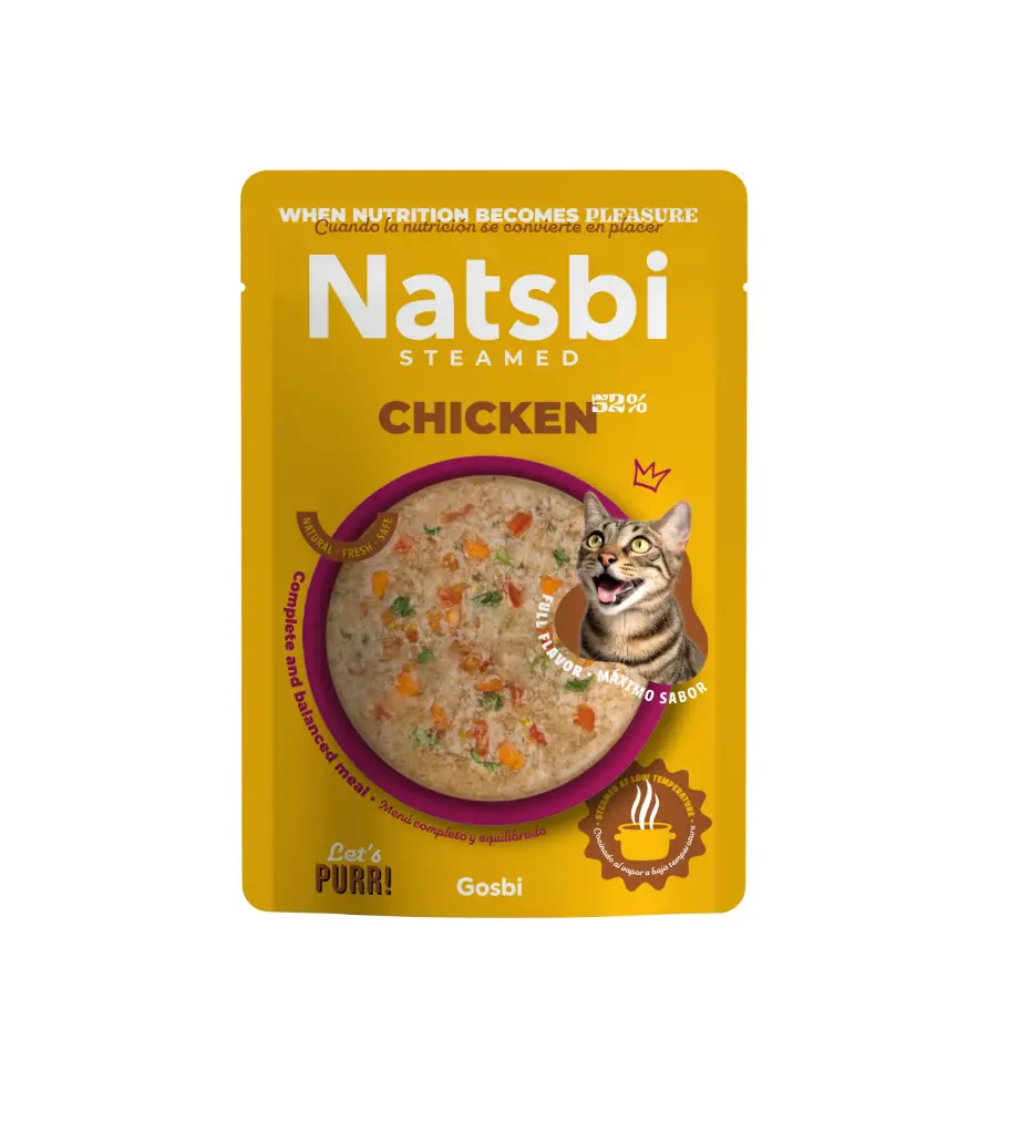 [72157] Natsbi Cat Steamed Chicken (16 x 80g)